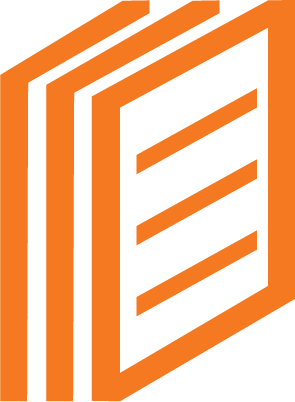 ícone de produtos: Três páginas sobrepostas.