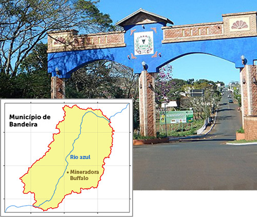 Entrada do município de Bandeira