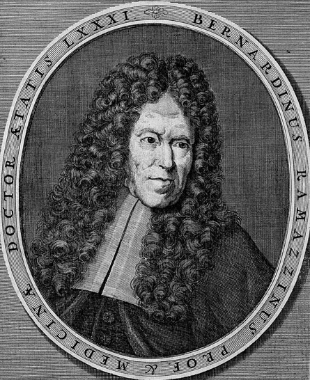 Imagem do rosto de Bernardino Ramazzini.